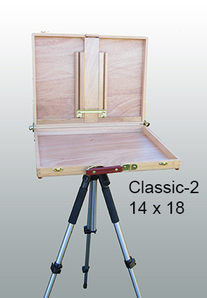 Classic wooden Easel for painting,portable easel, Pochade box